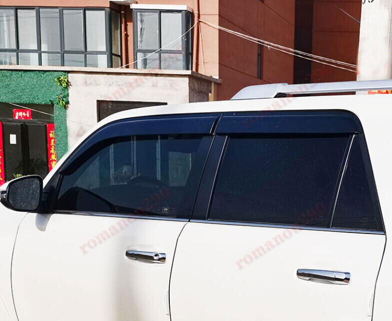 for Toyota 4Runner 2010-23 Smoky Window Visor Vent Sun Shade Rain Guard Visor 4x