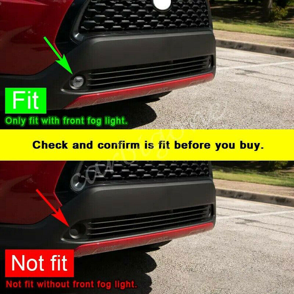2P Chrome Car Front Fog Light Lamp Cover Trim for Toyota for Corolla Cross 2020-2023