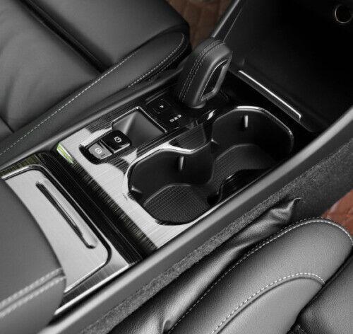 for Volvo XC40 2019-2022 Black titanium central console gear shift panel trim 3x