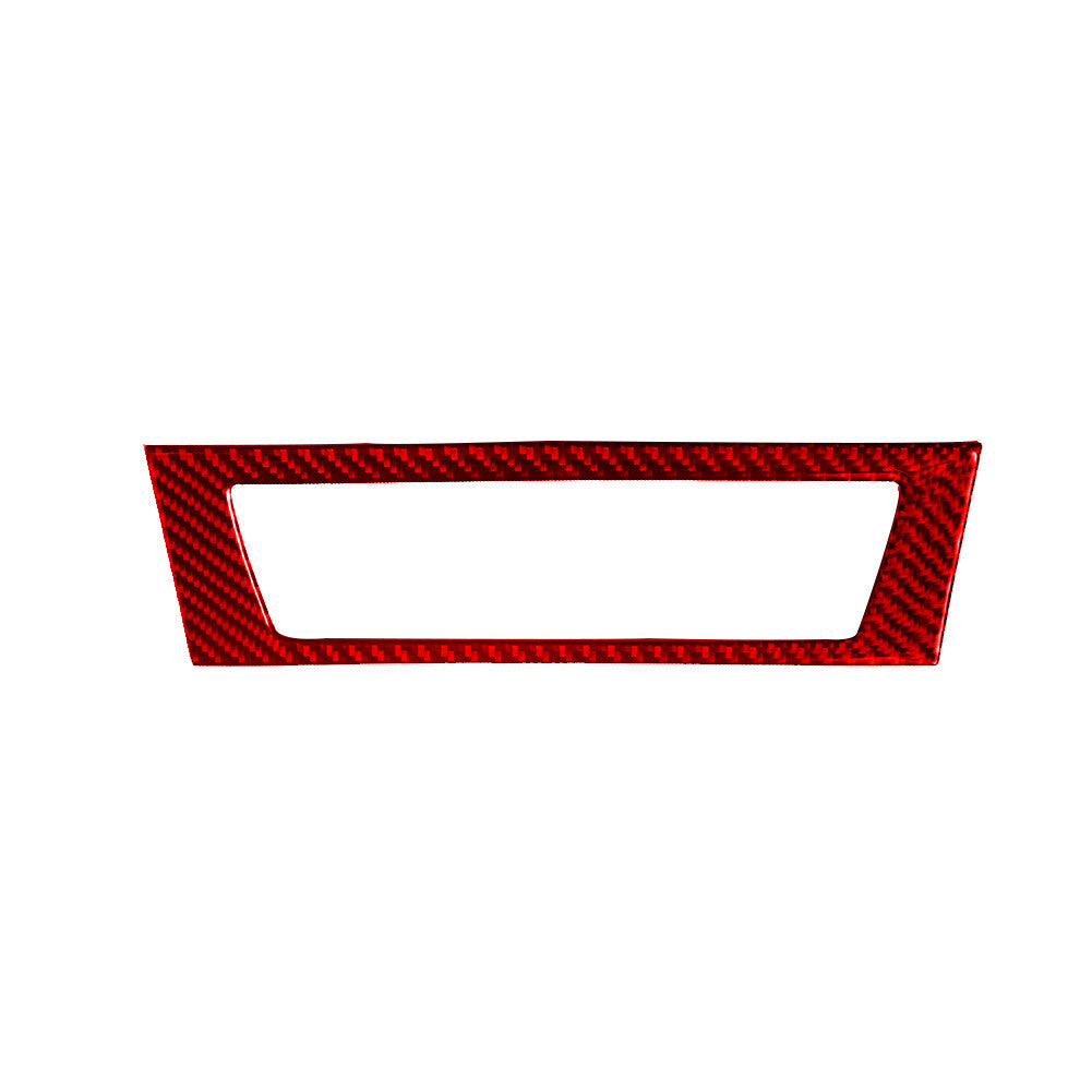 Red Carbon Fiber Radio & Navigaiton System Frame Trim for BMW Z4 E89 2009-2016