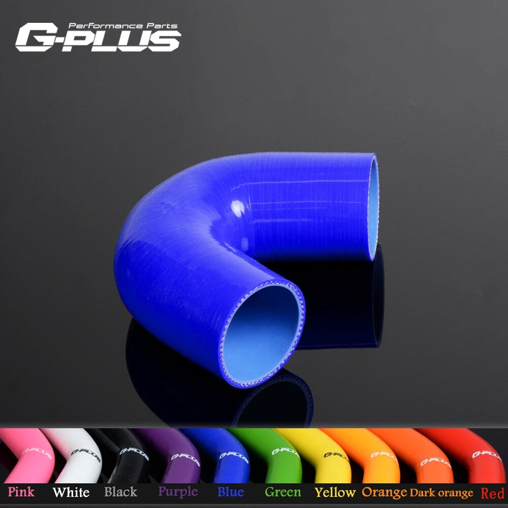 new 76mm 135-degree flexible hose turbine silicone elbow joint blue hose