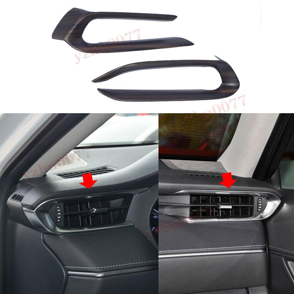 for Toyota Venza 2021-2023 Wood Grain Color Dashboard Side Air Outlet Cover Trim
