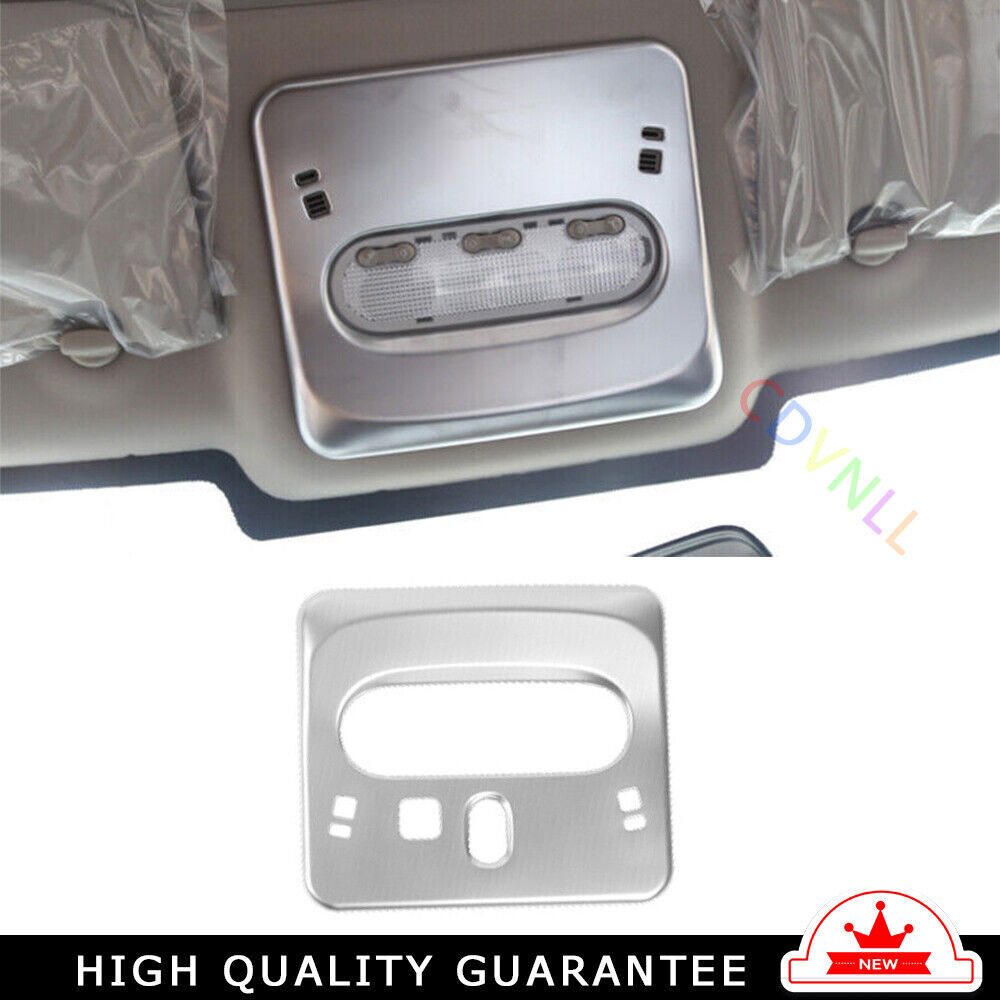 Front Reading Lamp Frame Cover Trim for Nissan Rogue Sport 2017-21 Matte Silver