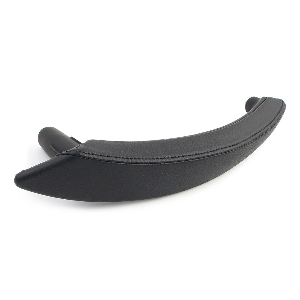 Interior Door Trim Pull Handle Left Side Real Leather Fit for BMW X5 X6 E70 Black