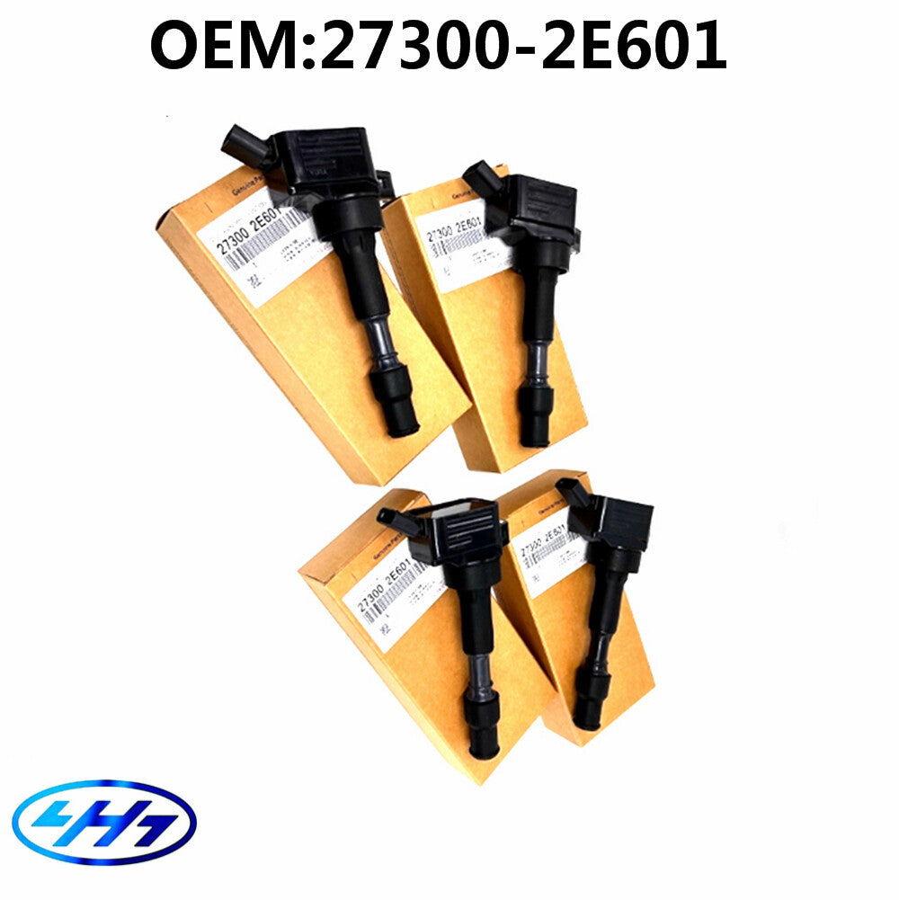 4pc Ignition Coil for Kia Optima for Hyundai Sonata for Elantra Kona 2.0L 273002E601