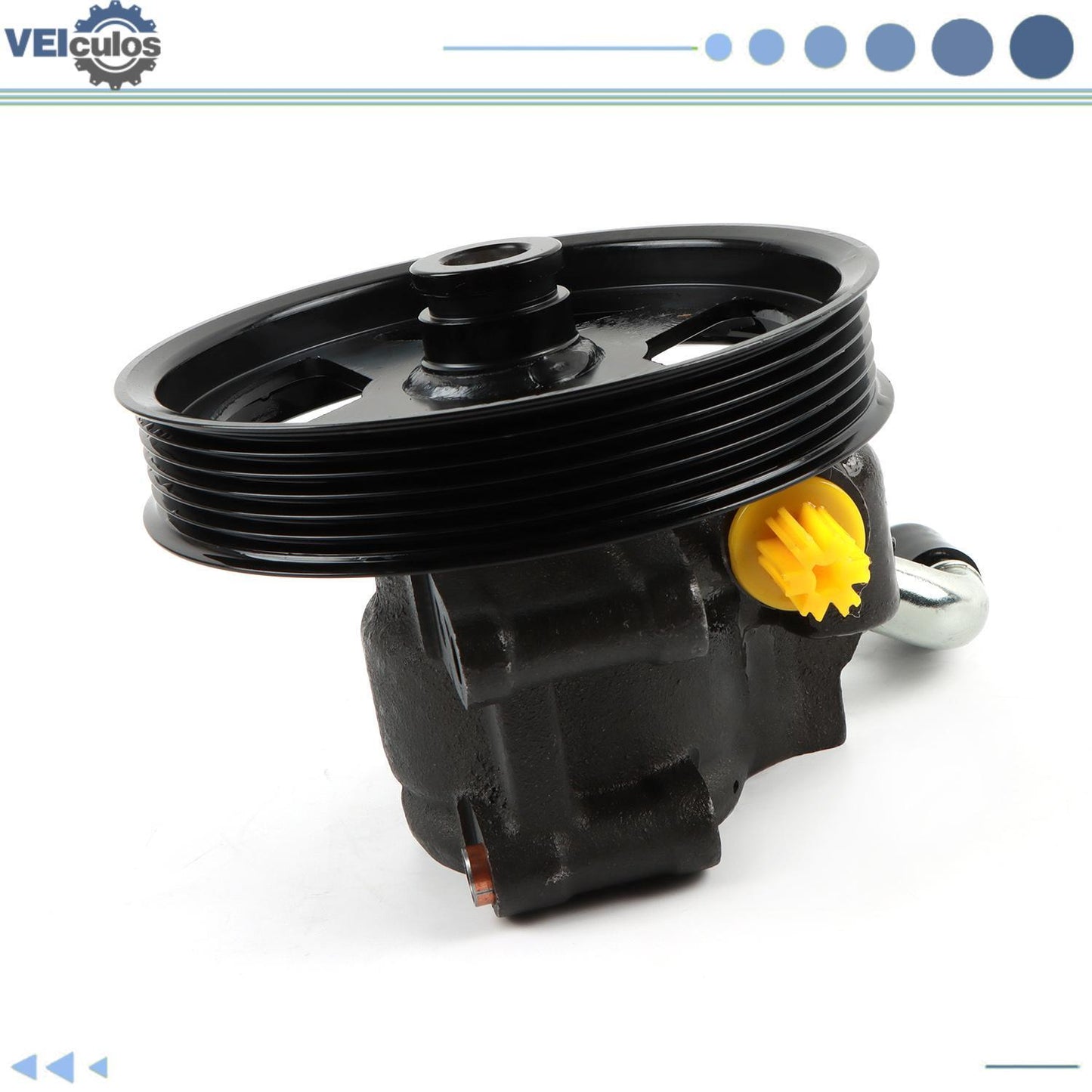 Power Steering Pump w/ Pulley for 1997-2005 for Ford F-150 1997-1999 for Ford F-250 Lobo