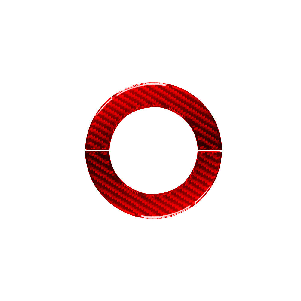 Red Carbon Fiber Steering Ring Cover for Jeep for Wrangler 2007-2010