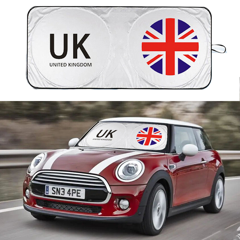 for Mini Cooper F60 R55 R56 Car Windshield Sun Shade Union Jack UV Block Cover