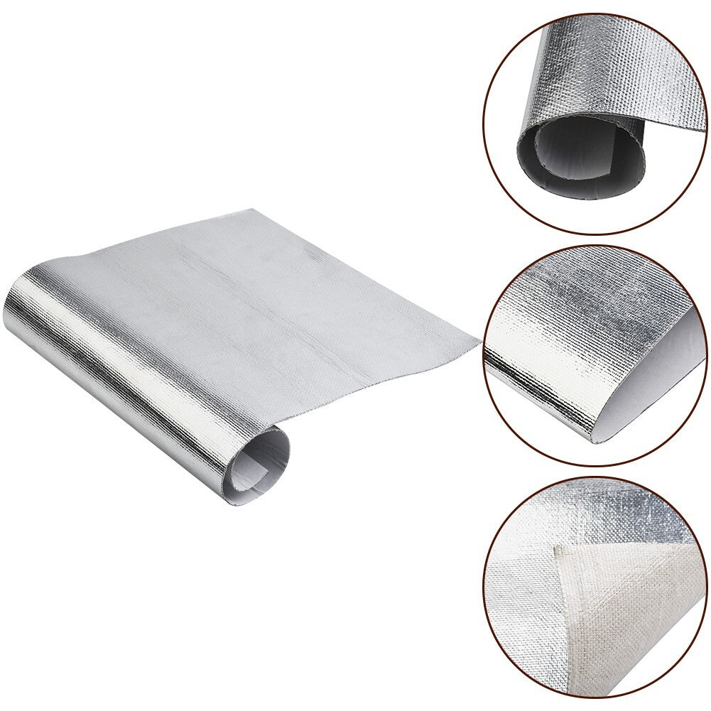 4812IN Car Heat Shield Insulation Hood Sound Deadener Protective Film Mat