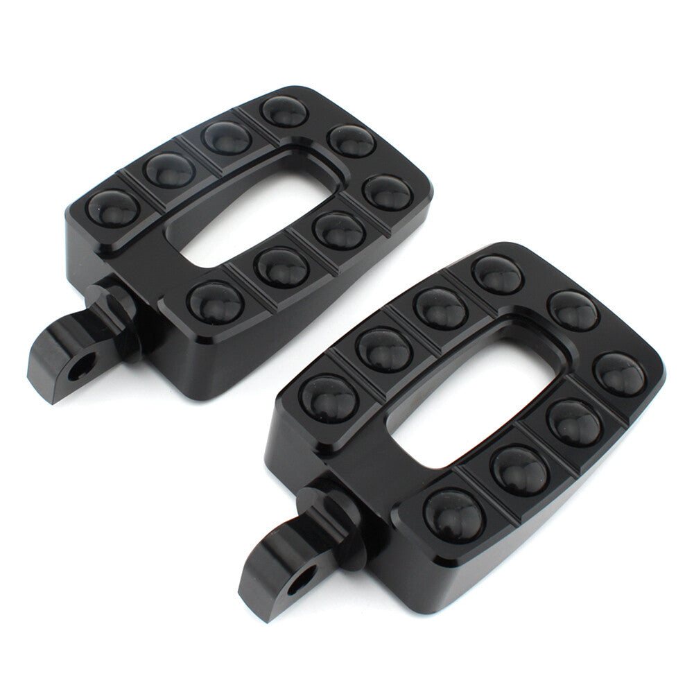 for Harley Dyna Fatboy Sportster XL883 XL1200 Foot Peg Footrest Foot Pedal Black