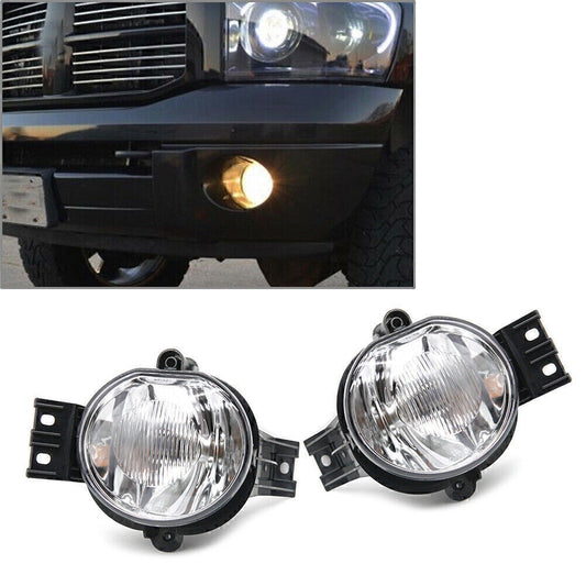 Front fog lights LH+RH suitable for Dodge for Ram 1500 (2002-08), 2500, and 3500 (2003-2009 04 05-).