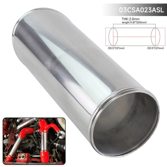 Aluminum Intercooler Intake Turbo Pipe Piping Tube hose 127mm 5 inch L=300mm