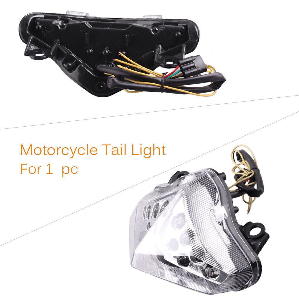 Motorcycle Clear Brake Turn Signal Tail Light for Kawasaki EX650 2010 2011 2012