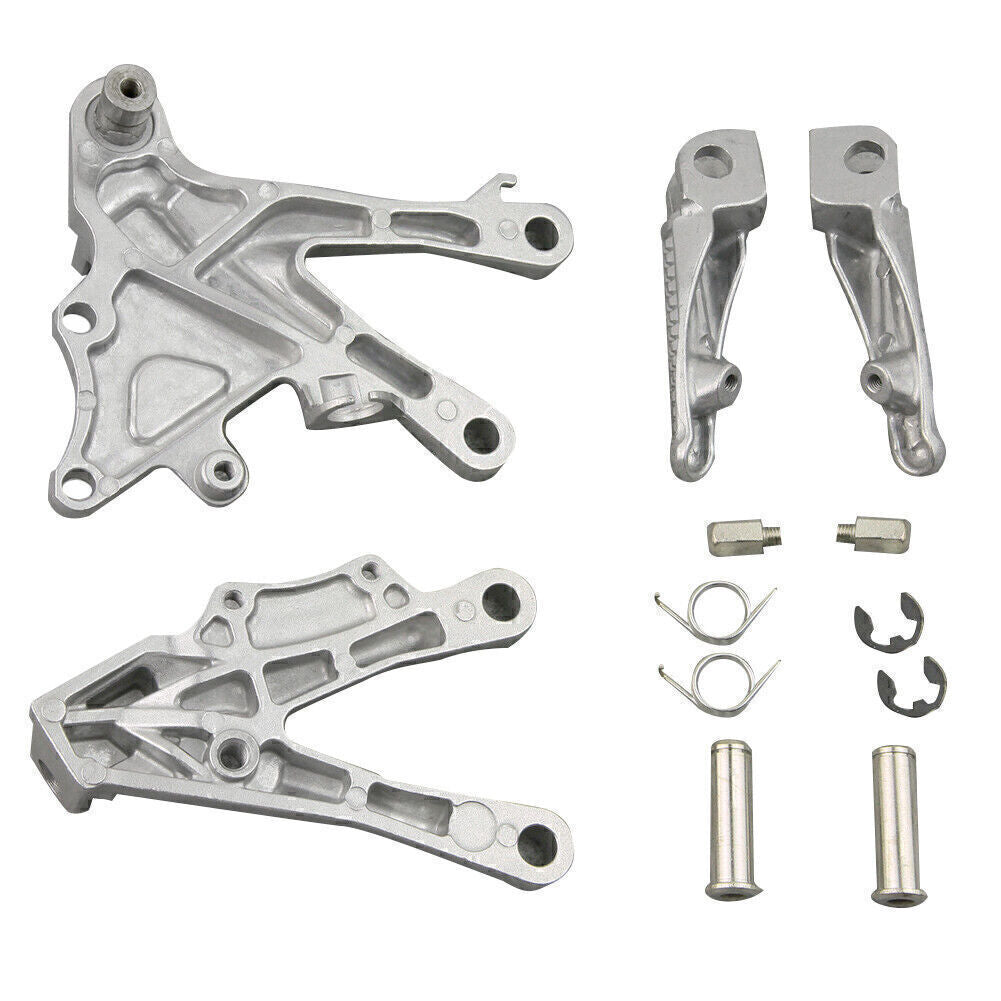 for KAWASAKI ZX10R 2006-2010 Rider Front Footpegs LR Footrest Brackets motor UK