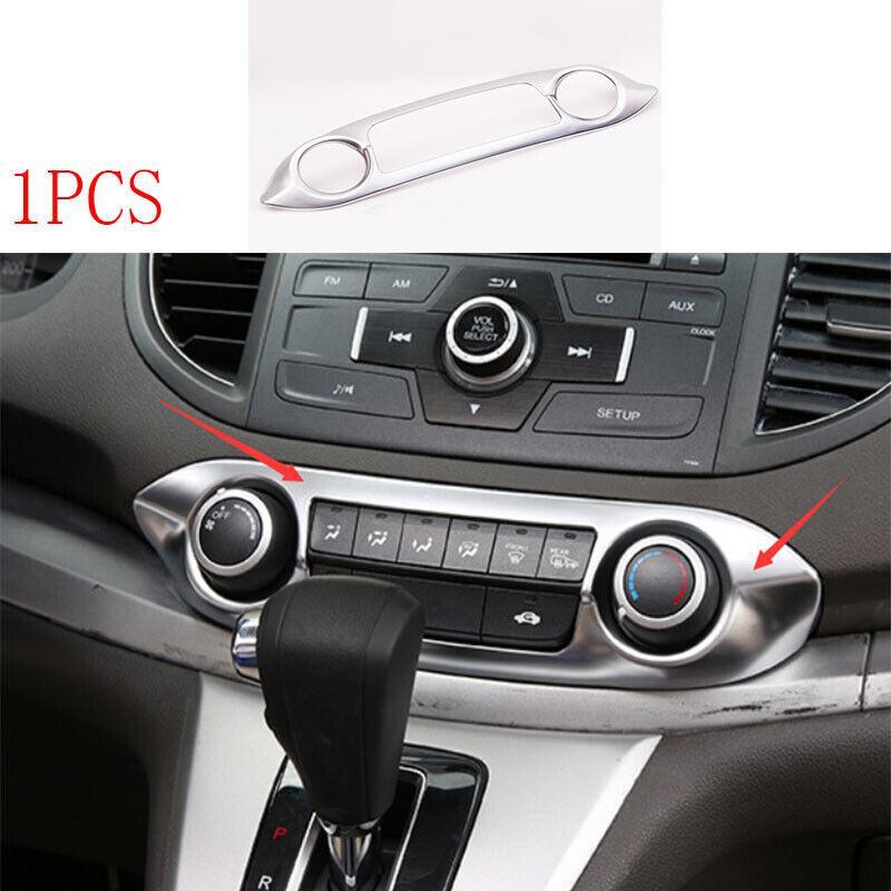 Matte Silver ABS Console AC Switch Control Panel Trim 2.4L for Honda CRV 12-16