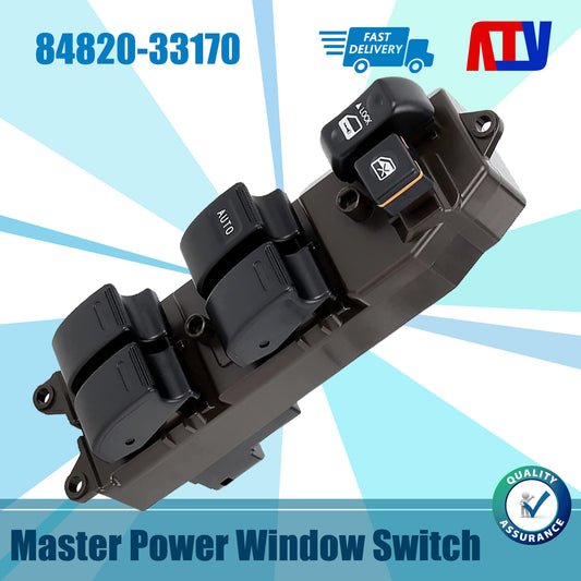 Front LH Master Power Window Switch 84820-33170 Fits 03-08 for Toyota for Corolla Matrix