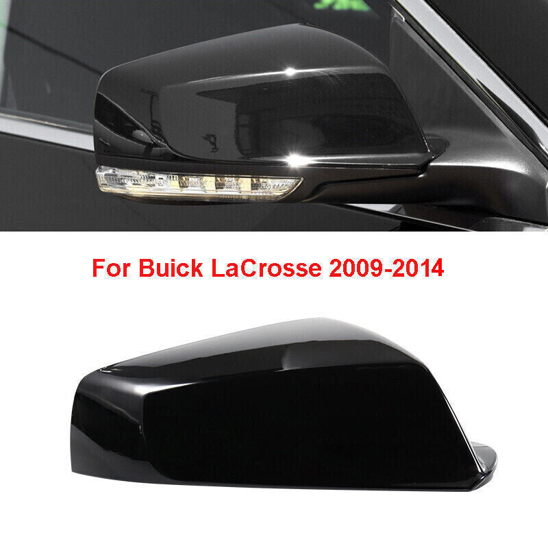 Black Right Side Rearview Mirror Shell Cover Cap for Buick LaCrosse 2009-2014
