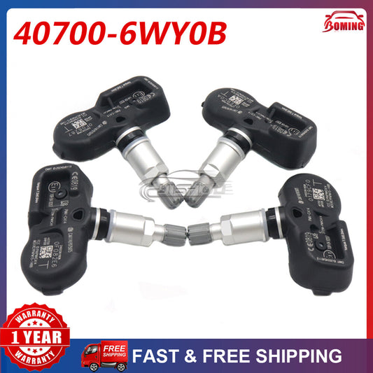 Set of 4PCS 40700-6WY0B TPMS Tire Pressure Sensor New For 2017 for Nissan Armada CN