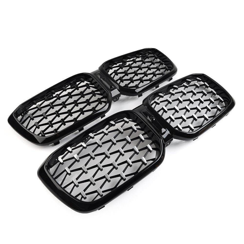 Meteor Style Front Bumper Kidney Grille Grill for BMW X3 X4 G01 G02 G08 2022-23