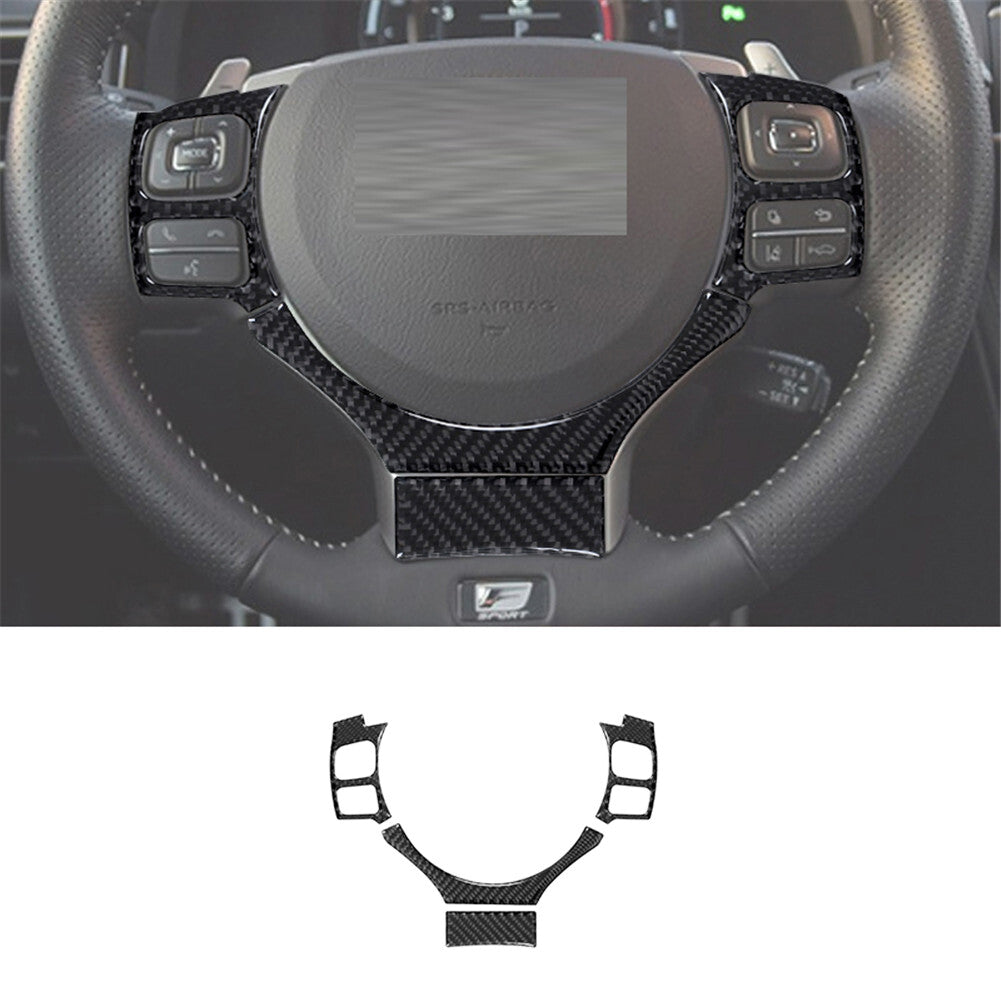 Carbon Fiber Steering Wheel Trim for Lexus RC300 350 200T 2015-2020 Type B