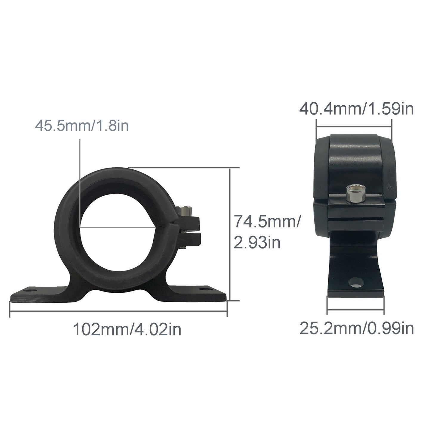 50MM Fuel Pump Bracket Fuel Filter Mounting Bracket Single Clamp Cradle