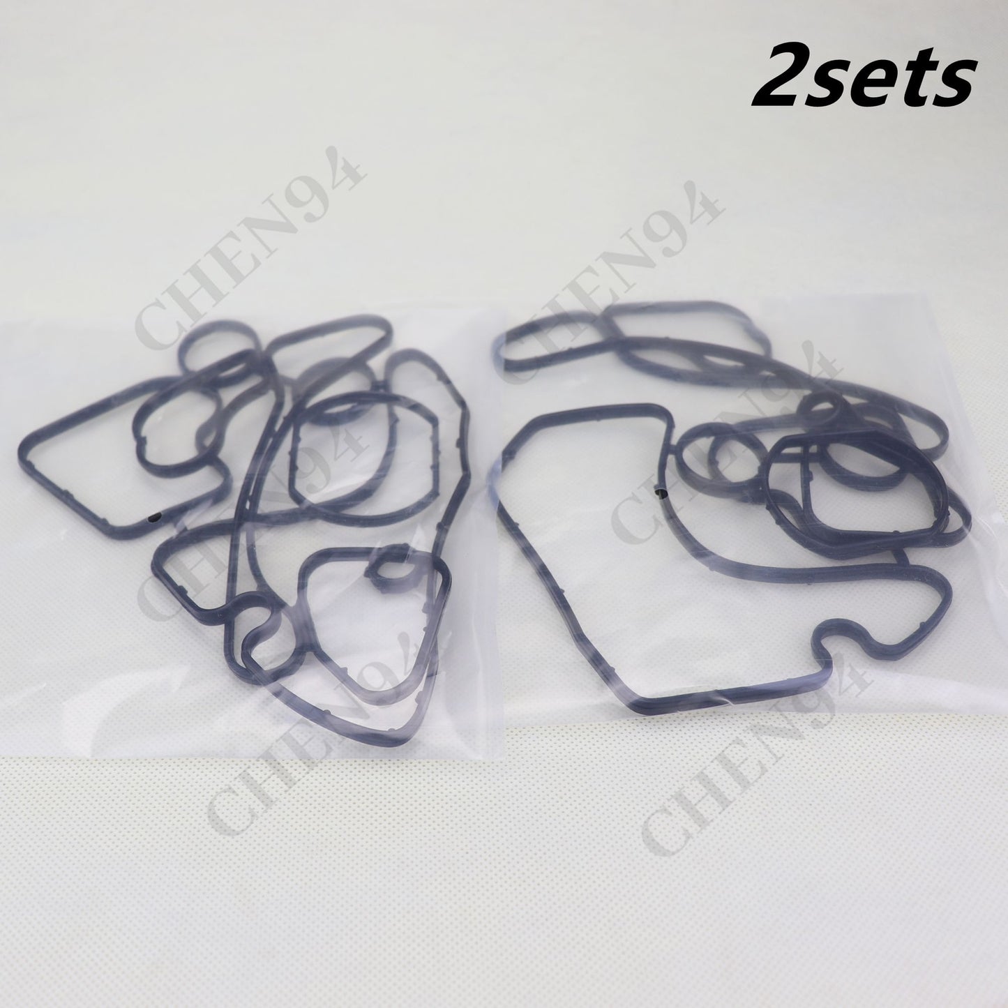 2sets For 2013-16 for Audi A6 A7 for A8 Q5 Q7 Quattro 3.0L Engine Oil Cooler Gasket Seal