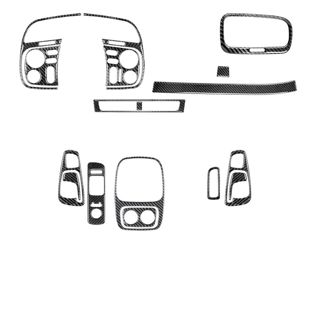 17Pcs Carbon Fiber Interior Full Sets Cover Trim Kit for Honda S2000 2000-2003