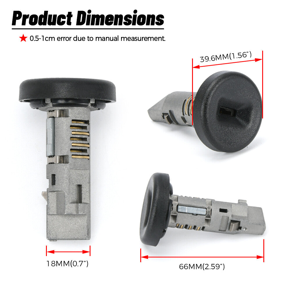 Ignition Lock Cylinder w/ Chip 3 Keys Programmed For GM for Chevy Express 19120038