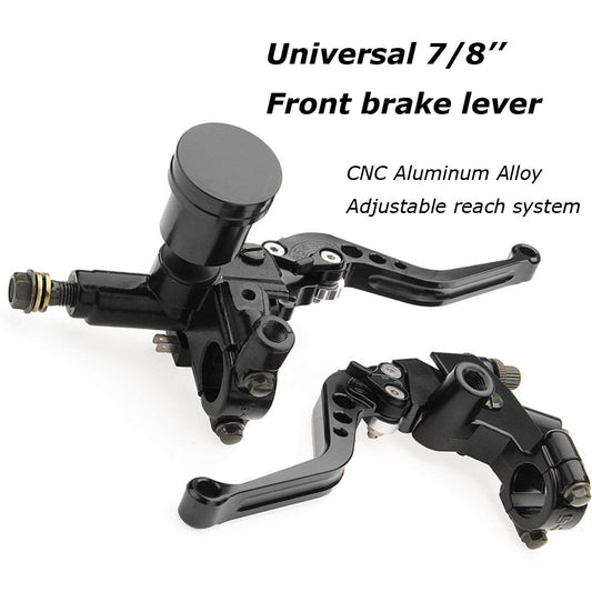 2 Black Universal 7/8-inch Motorcycle Brake Clutch Master Cylinder Reservoir Rods