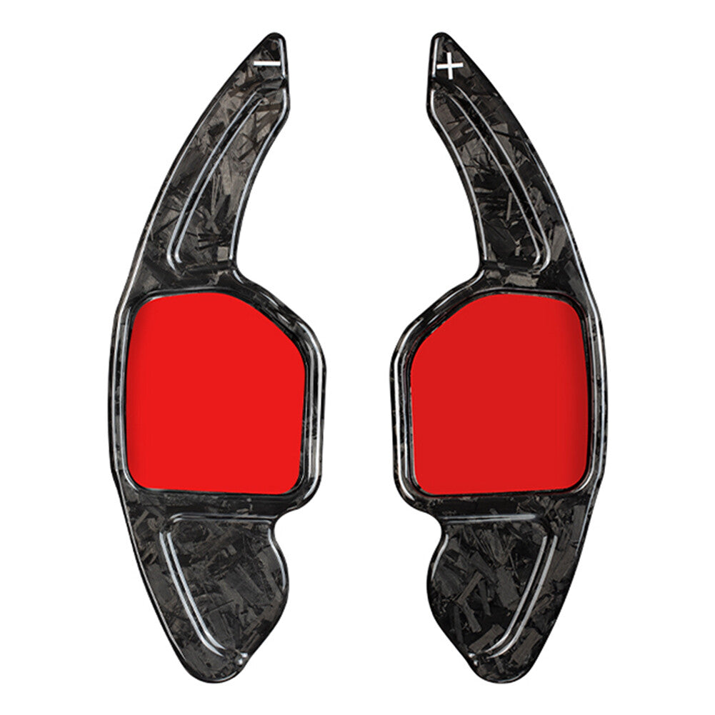 Carbon Fiber Steering Wheel Paddle Shifter Extension 2PCS Fit for Audi S6 S7 S8 TTS