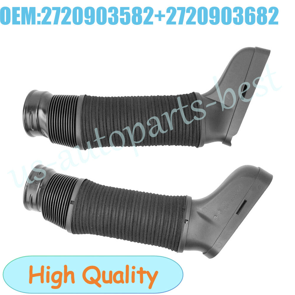 Piar for Mercedes W204 C300 C350 2008-2012 Left+Right Side Air Intake Duct Hose