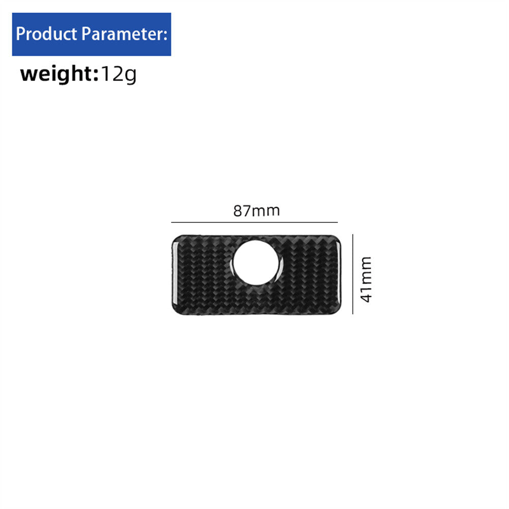 Carbon Fiber for Co -pilot Glove Box Handle Switch Cover for Chevrolet Camaro 2016-23