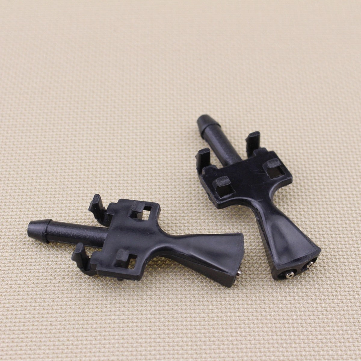 2-pack for 2003-2010 windshield washing machine nozzle spray, black for Vauxhall Merica.