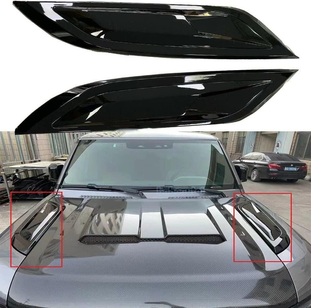 for Land Rover for Defender 90 110 130 2020-23 Black ABS Front Side Hood Vent Trim2