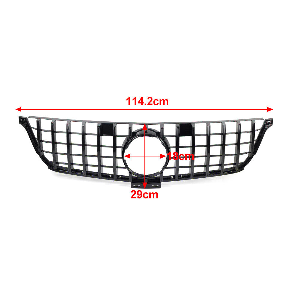 GTR Style Front Bumper Radiator Hood Grille for Benz ML Class W166 2012-2015
