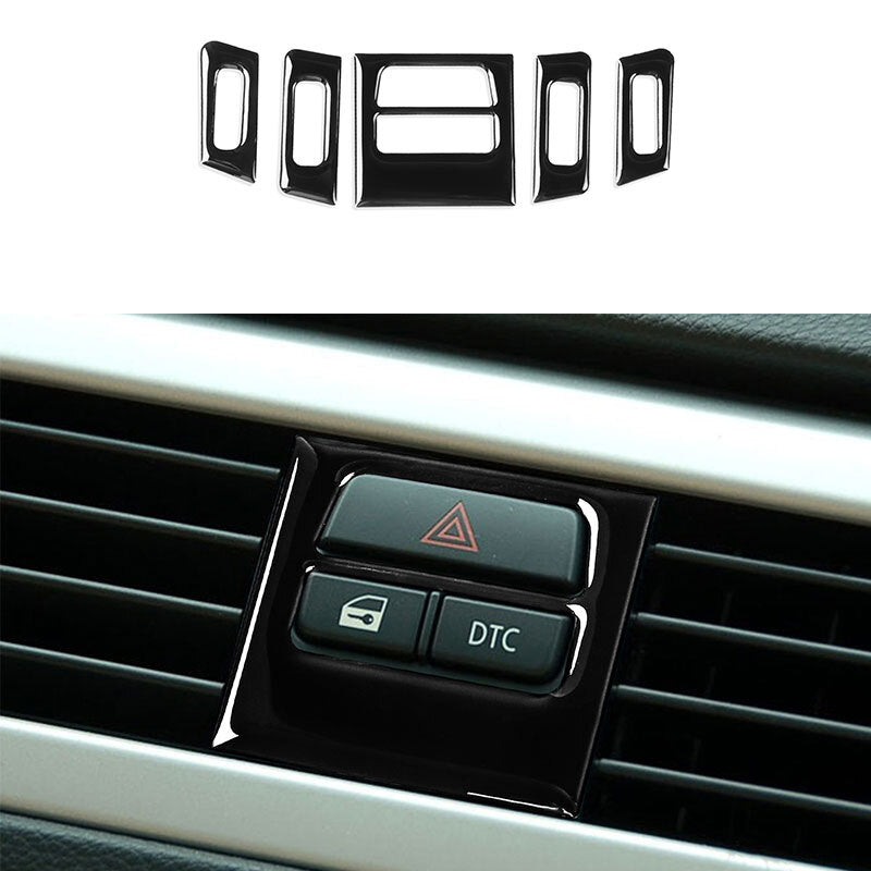 Glossy Black Air Vent Outlet Cover Trim for BMW 3 Series E90 E92 E93 2005-2012