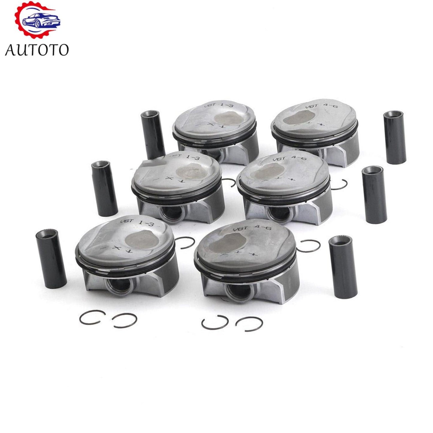 6x STD Pistons Rings Set For ¦µ96mm for Porsche Macan for Panamera S 4S 95B 970 Macan 95B