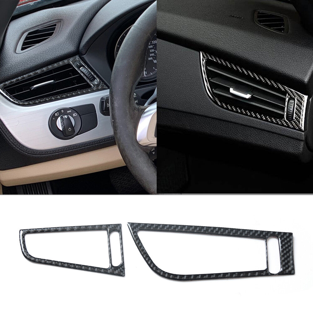 2-Piece Carbon Fiber Inner Ventilation Cover Trim for BMW Z4 E89 2009 - 2016
