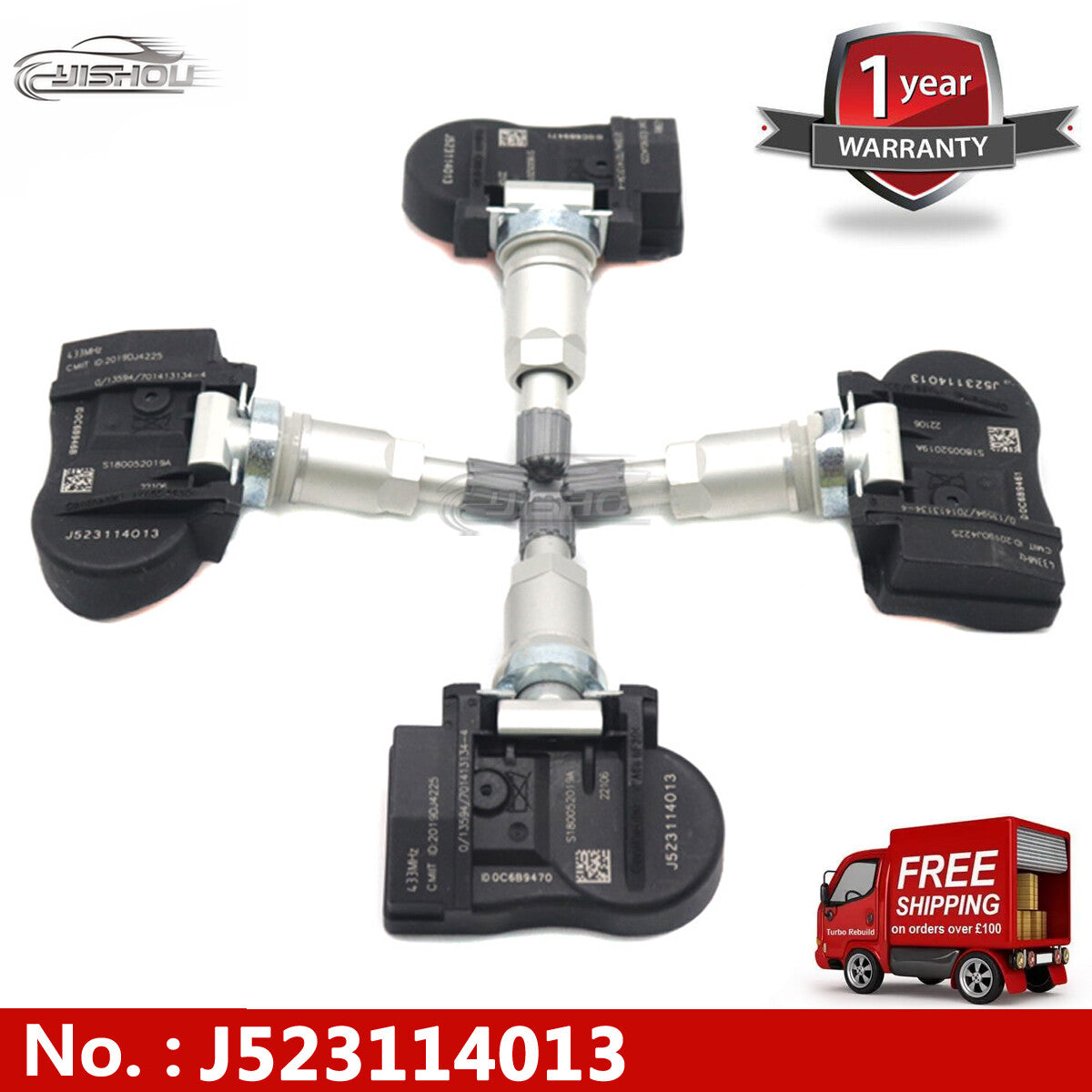 The new TPMS tire pressure sensor is suitable for Chery E3 E Tiggo 3 3X 5 for Geely Emgrand 433MHz