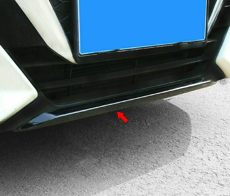 Gloss black Front Bumper Lower Strip Guard Trim for Nissan Sentra Sylphy 2020-22