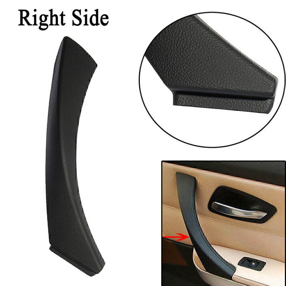 Right Side Inner + Outer Door Panel Handle Pull Trim Cover Fits for BMW E90 3-Series