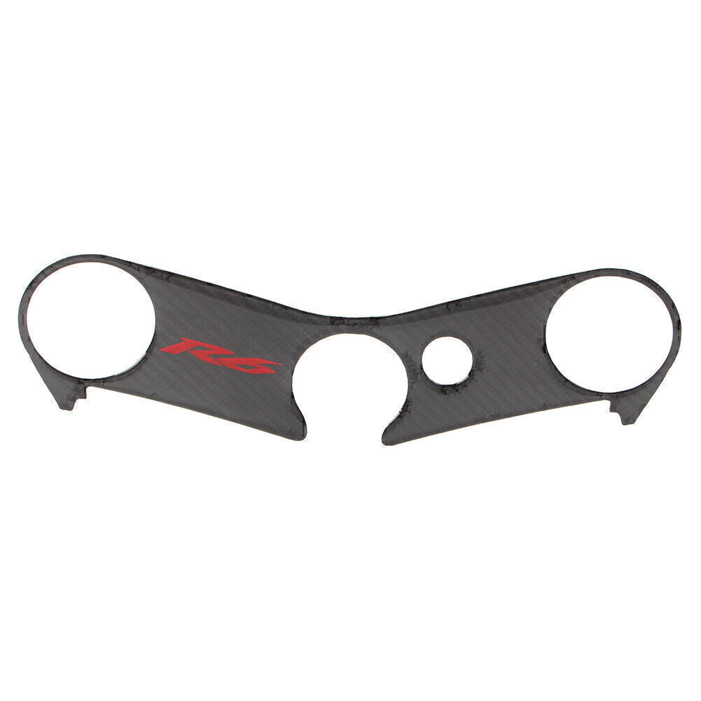 Carbon Fiber Top Yoke Fork Protector Sticker Cover for Yamaha YZF R6 2006-2017