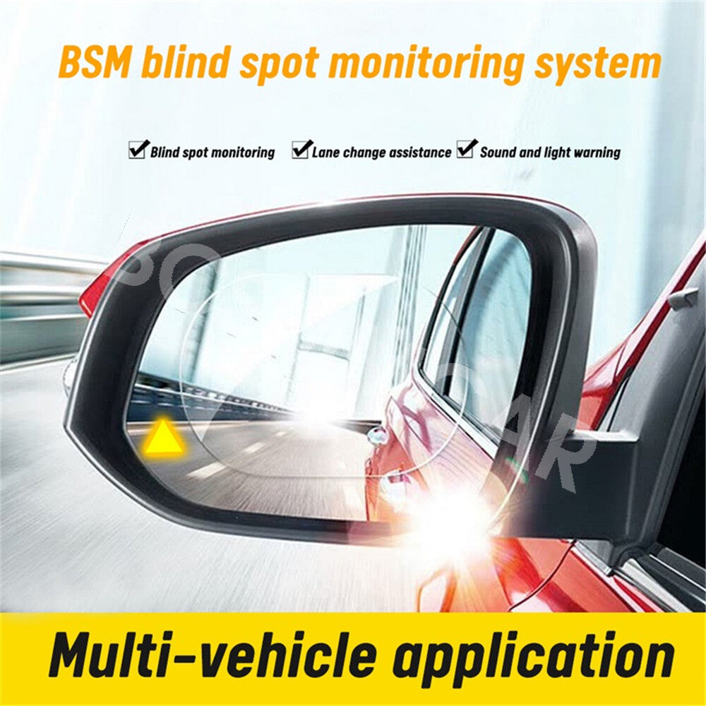 Car Blind Spot Mirror BSD Radar Detection Monitoring System Ultrasonic Sensor