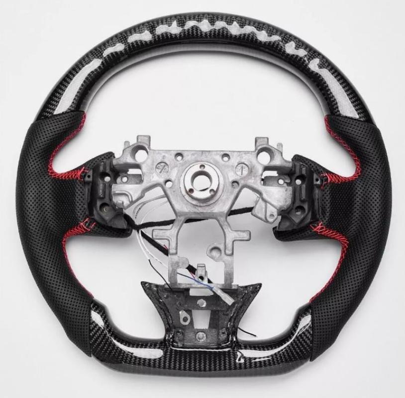 Carbon fiber steering wheel with LED sport band heating suitable for INFINITI Q50 and QX50 (2013-2017)
