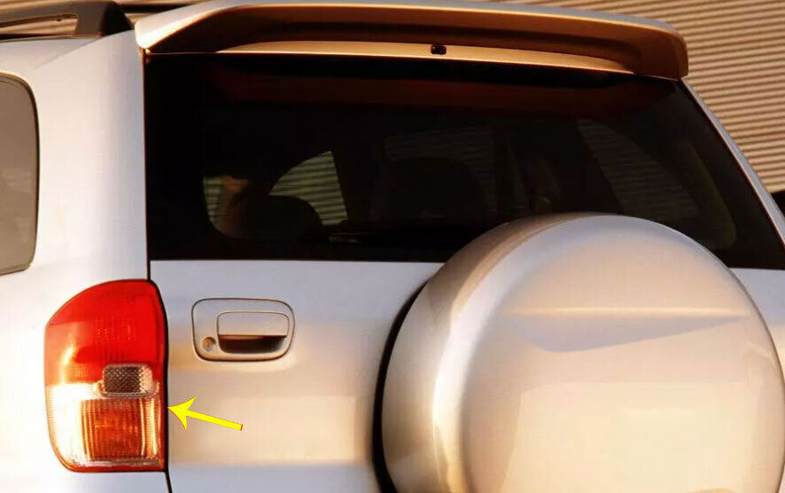 for Toyota RAV4 SUV 2001-03 Chrome ABS Rear Tail Light Lamp Cover Frame Trim 2x