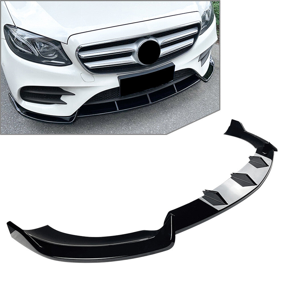 for Mercedes-Benz E Class W213 E260 Front Bumper Lip Splitter Spoiler Body Kit
