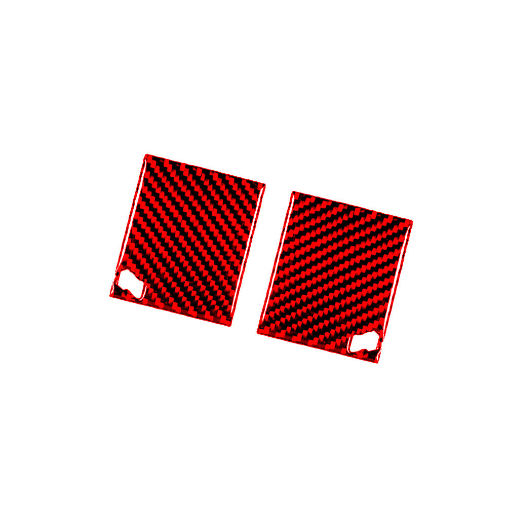 Red Central Control Air Vent Cover Trim Panel Carbon Fiber for Jaguar XF 2009-11