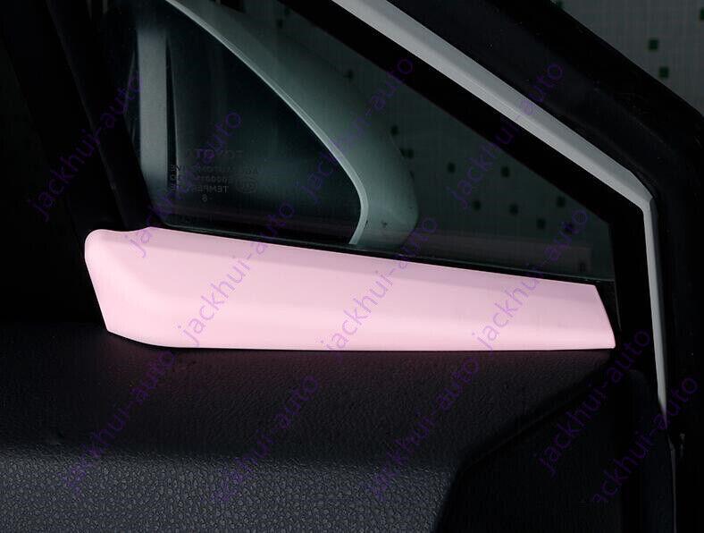 ABS Pink Style A Pillar Bottom Cover Trim Fit for Toyota CHR C-HR 2018-2021