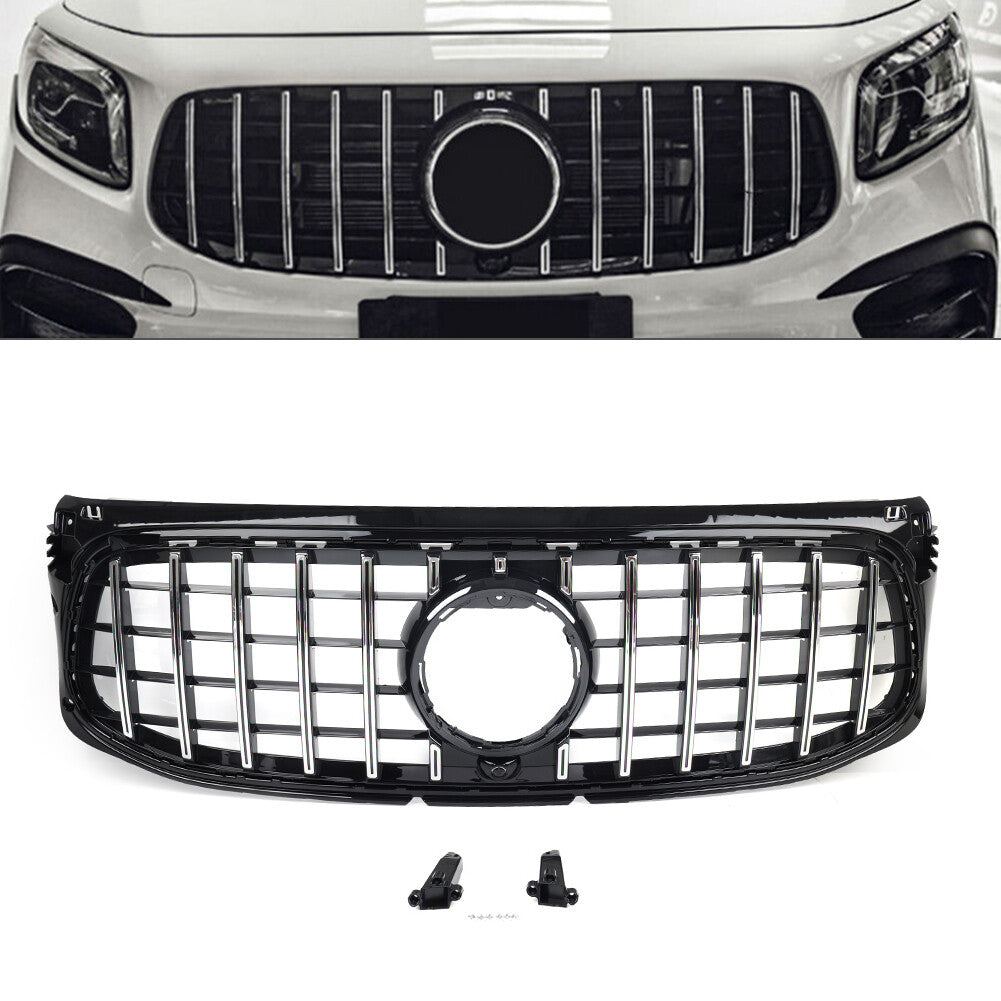 GTR Style Front Bumper Hood Grille for Benz GLB Class X247 GLB250 2020-2022
