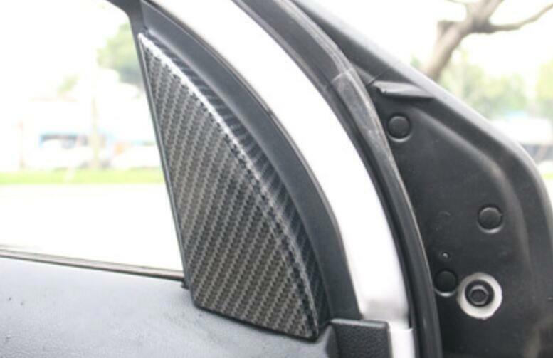for Ford Explorer 2011-2019 Carbon Fiber Front Triangle A Pillar Cover Trim 2PCS